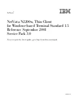 IBM NetVista N2200w Reference Manual preview