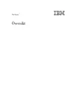 Preview for 1 page of IBM NetVista X40 Översikt Manual