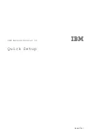 IBM Network Printer 12 Quick Setup Manual preview