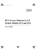 Preview for 1 page of IBM Nways 8271 F12 User Manual