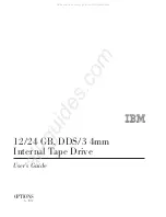 Preview for 1 page of IBM OPTIONS 12/24 GB User Manual