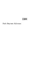 IBM PC 300 Hızlı Başvuru Kılavuzu Manual preview