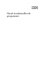 Preview for 1 page of IBM PC 300 Om De Forudinstallerede Programmer Manual