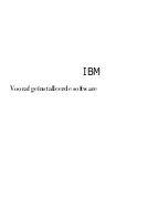 IBM PC 300 Vooraf Geïnstalleerde Software Manual preview