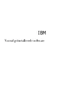 Предварительный просмотр 1 страницы IBM PC 300 Vooraf Geïnstalleerde Software Manual