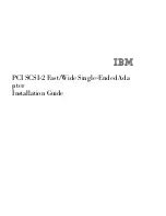 IBM PCI SCSI-2 Fast/Wide Single-Ended Adapter Installation Manual preview