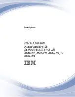 IBM PCIe3 x8 SAS RAID internal adapter 6 Gb Manual preview