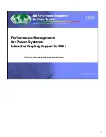 IBM PERFORMANCE MANAGEMENT FOR POWER SYSTEMS - INTERACTIVE GRAPHING SUPPORT FOR ... Manual preview