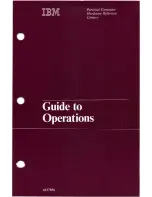 IBM Personal Computer Manual To Operations preview