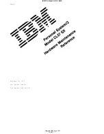 Preview for 1 page of IBM Personal System/2 CL57 SX Hardware Maintenance Reference