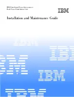 Предварительный просмотр 1 страницы IBM Rack Power Distribution Unit Installation And Maintenance Manual