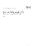 Предварительный просмотр 1 страницы IBM SAN Volume Controller 2145-8F2 Hardware Installation Manual