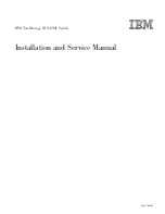 Предварительный просмотр 1 страницы IBM SAN32M1 Installation And Service Manual