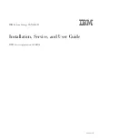 Предварительный просмотр 1 страницы IBM SAN42B-R Installation, Service And User Manual