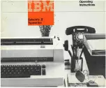 IBM Selectric II Operating Instructions Manual preview