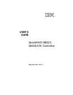 Preview for 1 page of IBM ServeRAID M5025 User Manual