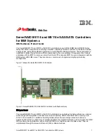 Preview for 1 page of IBM ServeRAID M5110e Product Manual