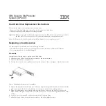 IBM SP3001 Replacement Instructions preview