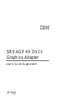 IBM SR9 AGP 4X DVI-I IBM User Manual Supplement preview