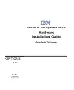 Предварительный просмотр 1 страницы IBM SuperSerial SST128P Hardware Installation Manual