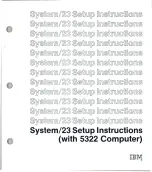 Предварительный просмотр 3 страницы IBM System/23 Setup Instructions