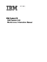 Предварительный просмотр 1 страницы IBM System/36 Maintenance Information Manual