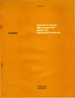 IBM System/370 145 Operating Procedures Manual preview