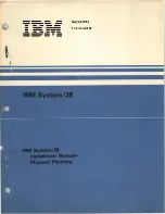 IBM System/38 Instruction Manual preview