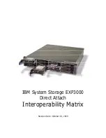 IBM SYSTEM STORAGE EXP3000 - INTEROPERABILITY MATRIX... Manual preview