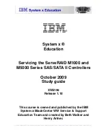 IBM System x Education ServeRAID M1000 Series Study Manual preview