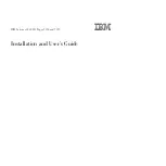 IBM System x3400 M3 Types 7378 Installation And User Manual preview