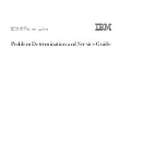 Preview for 1 page of IBM System x3400 Type 7973 Problem Determination And Service Manual