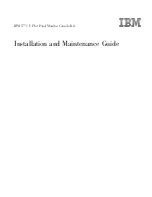 Preview for 1 page of IBM T-117 Installation And Maintenance Manual