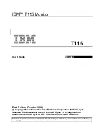 Preview for 1 page of IBM T115 User Manual