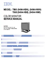 Preview for 1 page of IBM T860 9494-HB0 Service Manual