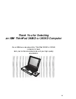 Preview for 7 page of IBM ThinkPad 380XD User Manual