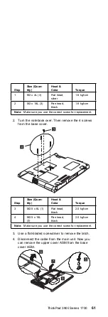 Preview for 70 page of IBM ThinkPad 390/i Series 1700 (2626, 2627) Hardware Maintenance Manual