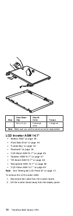 Preview for 79 page of IBM ThinkPad 390/i Series 1700 (2626, 2627) Hardware Maintenance Manual