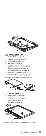 Preview for 80 page of IBM ThinkPad 390/i Series 1700 (2626, 2627) Hardware Maintenance Manual