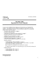 Предварительный просмотр 1 страницы IBM ThinkPad 570E User'S Manual Supplement