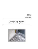 Preview for 1 page of IBM ThinkPad 770 User Manual