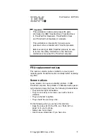 Предварительный просмотр 1 страницы IBM THINKPAD 92P1836 Manual