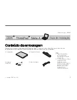 Preview for 1 page of IBM THINKPAD A30 Guia De Instalação