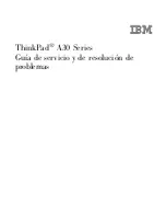 Preview for 1 page of IBM THINKPAD A30 Guía De Servicio Y De Resolución De Problemas