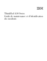 Предварительный просмотр 3 страницы IBM THINKPAD A30 Guide De Maintenance Et D'Identification Des Incidents