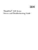 Preview for 1 page of IBM THINKPAD A30P - Service And Troubleshooting Manual