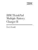 Preview for 1 page of IBM ThinkPad Battery Charger II User Manual