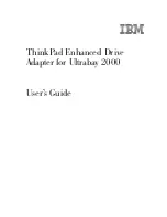 IBM ThinkPad Enhanced Drive Adapter User Manual preview