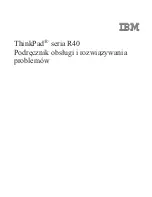 IBM ThinkPad R40e Podręcznik Obsługi I Rozwiązywania Problemów preview