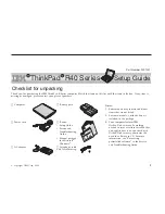 Preview for 1 page of IBM ThinkPad R40e Setup Manual